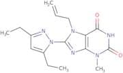 7-Allyl-8-(3,5-diethyl-1H-pyrazol-1-yl)-3-methyl-1H-purine-2,6(3H,7H)-dione