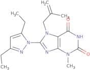8-(3,5-Diethyl-1H-pyrazol-1-yl)-3-methyl-7-(2-methylallyl)-1H-purine-2,6(3H,7H)-dione