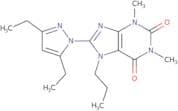 8-(3,5-Diethyl-1H-pyrazol-1-yl)-1,3-dimethyl-7-propyl-1H-purine-2,6(3H,7H)-dione