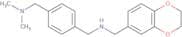 [(2,3-Dihydro-1,4-benzodioxin-6-yl)methyl]({4-[(dimethylamino)methyl]phenyl}methyl)amine