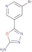 5-(5-Bromopyridin-3-yl)-1,3,4-oxadiazol-2-amine
