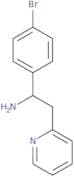 1-(4-Bromophenyl)-2-(pyridin-2-yl)ethan-1-amine