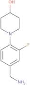 1-[4-(Aminomethyl)-2-fluorophenyl]piperidin-4-ol