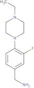 [4-(4-Ethylpiperazin-1-yl)-3-fluorophenyl]methanamine
