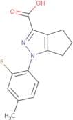1-(2-Fluoro-4-methylphenyl)-1H,4H,5H,6H-cyclopenta[C]pyrazole-3-carboxylic acid
