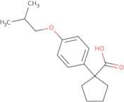 1-[4-(2-Methylpropoxy)phenyl]cyclopentane-1-carboxylic acid