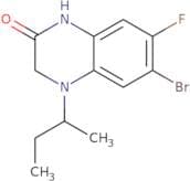 6-Bromo-4-(butan-2-yl)-7-fluoro-1,2,3,4-tetrahydroquinoxalin-2-one
