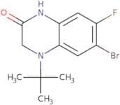 6-Bromo-4-tert-butyl-7-fluoro-1,2,3,4-tetrahydroquinoxalin-2-one
