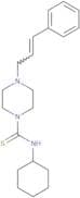(cyclohexylamino)(4-(3-phenylprop-2-enyl)piperazinyl)methane-1-thione