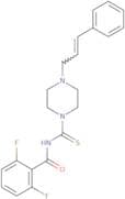 1-(2,6-difluorobenzoyl)-3-(4-(3-phenylprop-2-enyl)piperazinyl)thiourea