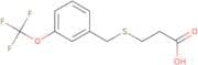3-({[3-(Trifluoromethoxy)phenyl]methyl}sulfanyl)propanoic acid