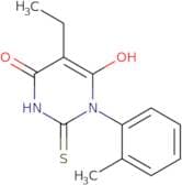 5-Ethyl-6-hydroxy-3-(2-methylphenyl)-2-sulfanyl-3,4-dihydropyrimidin-4-one