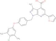 1-[[4-(4-Chloro-3,5-dimethylphenoxy)phenyl]methyl]-6-(2-furanyl)-3-methyl-1H-pyrazolo[3,4-b]pyridi…