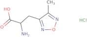 2-Amino-3-(4-methyl-1,2,5-oxadiazol-3-yl)propanoic acid hydrochloride