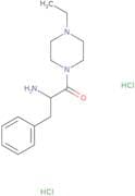 2-Amino-1-(4-ethylpiperazin-1-yl)-3-phenylpropan-1-one dihydrochloride