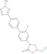 (R)-5-(Chloromethyl)-3-(3-fluoro-4-(6-(2-methyl-2H-tetrazol-5-yl)pyridin-3-yl)phenyl)oxazolidin-2-…