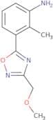 3-[3-(Methoxymethyl)-1,2,4-oxadiazol-5-yl]-2-methylaniline
