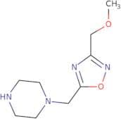 1-{[3-(Methoxymethyl)-1,2,4-oxadiazol-5-yl]methyl}piperazine