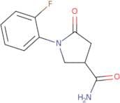 1-(2-Fluorophenyl)-5-oxopyrrolidine-3-carboxamide