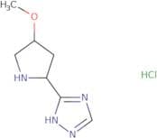 3-[(2S,4R)-4-Methoxypyrrolidin-2-yl]-4H-1,2,4-triazole hydrochloride