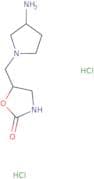 5-{[(3S)-3-Aminopyrrolidin-1-yl]methyl}-1,3-oxazolidin-2-one dihydrochloride