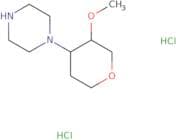 1-(3-Methoxyoxan-4-yl)piperazine dihydrochloride
