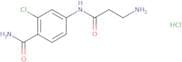 4-(3-Aminopropanamido)-2-chlorobenzamide hydrochloride