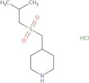4-([(2-Methylpropyl)sulfonyl]methyl)piperidine hydrochloride