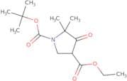 1-tert-Butyl 3-ethyl 5,5-dimethyl-4-oxopyrrolidine-1,3-dicarboxylate