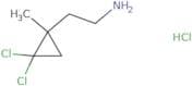 2-(2,2-Dichloro-1-methylcyclopropyl)ethan-1-amine hydrochloride