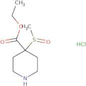 Ethyl 4-methanesulfinylpiperidine-4-carboxylate hydrochloride
