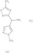 (5-Methyl-1,2,4-oxadiazol-3-yl)(1-methyl-1H-pyrazol-4-yl)methanamine dihydrochloride