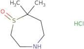 Hexahydro-​7,​7-​dimethyl-​1,​4-​thiazepine 1-​oxide hydrochloride