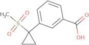 3-(1-Methanesulfonylcyclopropyl)benzoic acid
