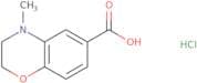 4-Methyl-3,4-dihydro-2H-1,4-benzoxazine-6-carboxylic acid hydrochloride