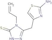 5-[(2-Amino-1,3-thiazol-4-yl)methyl]-4-(prop-2-en-1-yl)-4H-1,2,4-triazole-3-thiol