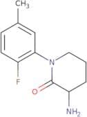 3-Amino-1-(2-fluoro-5-methylphenyl)piperidin-2-one
