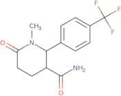 1-Methyl-6-oxo-2-[4-(trifluoromethyl)phenyl]piperidine-3-carboxamide