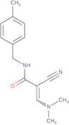 2-Cyano-3-(dimethylamino)-N-[(4-methylphenyl)methyl]prop-2-enamide