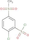 2-Chloro-5-methanesulfonylbenzene-1-sulfonyl chloride