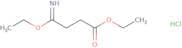 Ethyl 4-ethoxy-4-iminobutanoate hydrochloride