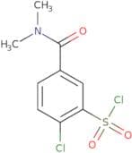 2-Chloro-5-(dimethylcarbamoyl)benzene-1-sulfonyl chloride