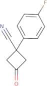1-(4-Fluorophenyl)-3-oxocyclobutanecarbonitrile