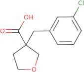 3-[(3-Chlorophenyl)methyl]oxolane-3-carboxylic acid