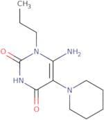 6-Amino-5-(piperidin-1-yl)-1-propyl-1,2,3,4-tetrahydropyrimidine-2,4-dione