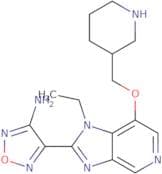 (S)-4-(1-Ethyl-7-(piperidin-3-ylmethoxy)-1H-imidazo[4,5-c]pyridin-2-yl)-1,2,5-oxadiazol-3-amine
