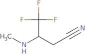 4,4,4-Trifluoro-3-(methylamino)butanenitrile