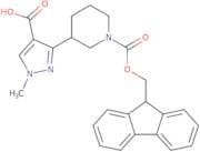3-(1-{[(9H-Fluoren-9-yl)methoxy]carbonyl}piperidin-3-yl)-1-methyl-1H-pyrazole-4-carboxylic acid