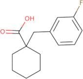 1-[(3-Fluorophenyl)methyl]cyclohexane-1-carboxylic acid