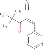 2-(2,2-dimethylpropanoyl)-3-(3-pyridyl)prop-2-enenitrile